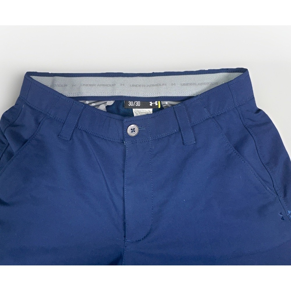Under Armour Match Play Golf Pants Mens Size 30x30 Flat Front Blue Lightweight - Picture 3 of 7